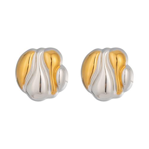 304 Stainless Steel Stud Earring, Vacuum Ion Plating, fashion jewelry & for woman, 22x22mm, Sold By Pair