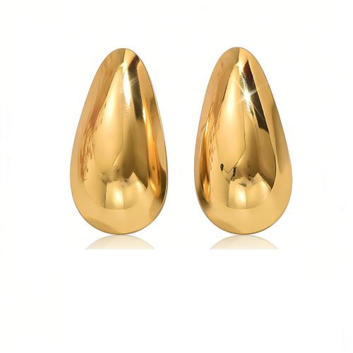 304 Stainless Steel Stud Earring, Geometrical Pattern, gold color plated, different styles for choice & for woman, Sold By Pair