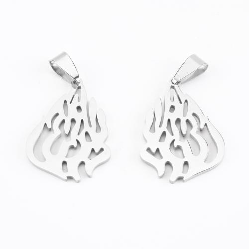 Stainless Steel Animal Pendants, 304 Stainless Steel, DIY, original color, 43x21x1mm, Sold By PC