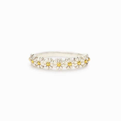 Brass Cuff Finger Ring, Daisy, plated, fashion jewelry & for woman, Sold By PC