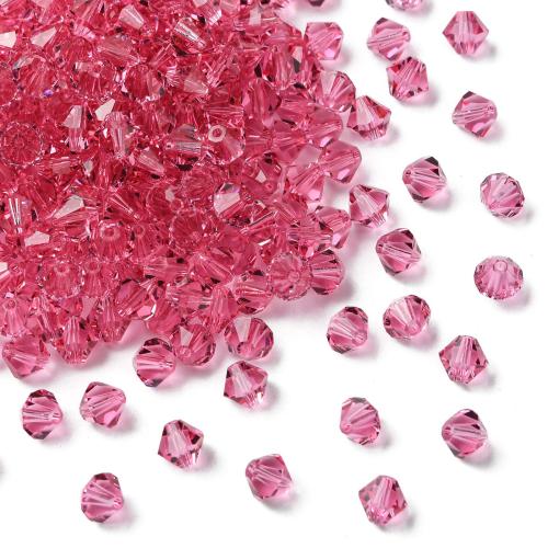 Bicone Crystal Beads, Rhombus, DIY & different size for choice & faceted, more colors for choice, Approx 144PCs/Bag, Sold By Bag