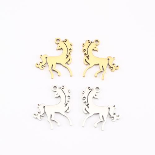 Stainless Steel Animal Pendants, 304 Stainless Steel, plated, DIY & hollow, more colors for choice, 17x14x1mm, Sold By PC
