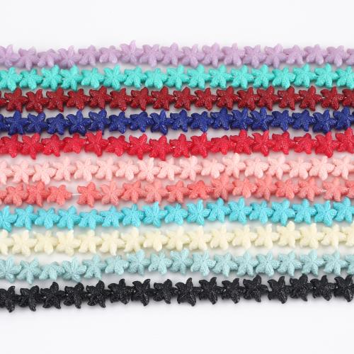 Resin Jewelry Beads, Starfish, DIY, more colors for choice, beads size 11x11x5mm, Sold Per Approx 41 cm Strand