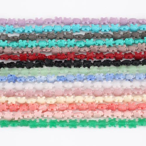 Resin Jewelry Beads, Turtle, DIY, more colors for choice, beads size 8x9x5mm, Sold Per Approx 38 cm Strand