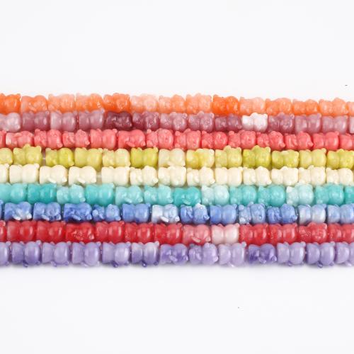 Harz Schmuckperlen, Bär, DIY, keine, 14x12x10mm, verkauft per ca. 39.5 cm Strang