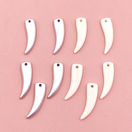 Pendentifs acryliques, Acrylique, DIY, plus de couleurs à choisir, 40x17mm, 500sol/lot, Vendu par lot