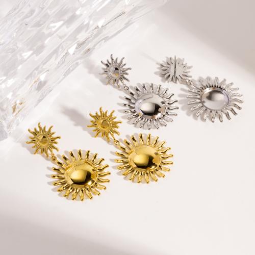 304 Stainless Steel Jewelry Set, Sun, Vacuum Ion Plating, different styles for choice & for woman, Sold By PC