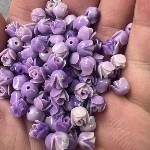 Resin Jewelry Beads, Flower, DIY, more colors for choice, 7x7mm, Approx 55PCs/Strand, Sold Per Approx 38 cm Strand