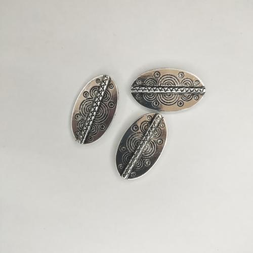 Copper Coated Plastic Beads, plated, DIY, more colors for choice, 37.29x22.20x4.25mm, 1000PCs/Bag, Sold By Bag