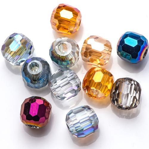 Fashion Glass Beads, plated, DIY & different size for choice & faceted, more colors for choice, Sold By Bag