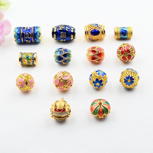 Entretoise de perles en laiton, Placage de couleur d'or, DIY & styles différents pour le choix & émail, Vendu par PC