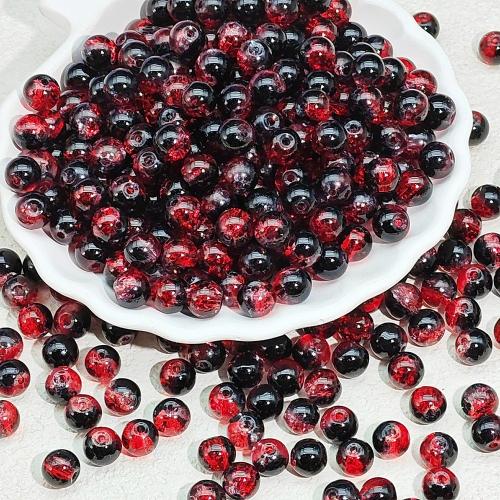 Abalorios de Cristal, Vidrio, Esférico, Bricolaje & diverso tamaño para la opción, 100PCs/Bolsa, Vendido por Bolsa