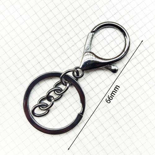 Tibetan Style Key Clasp, plated, DIY, more colors for choice, 66mm, Sold By PC