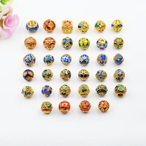 Entretoise de perles en laiton, Placage de couleur d'or, DIY & styles différents pour le choix & émail, Vendu par PC