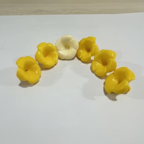 Perles bijoux en résine, fleur, DIY, plus de couleurs à choisir, 15.50x22.80mm, Trou:Environ 1mm, Environ 24PC/brin, Vendu par Environ 57.6 cm brin