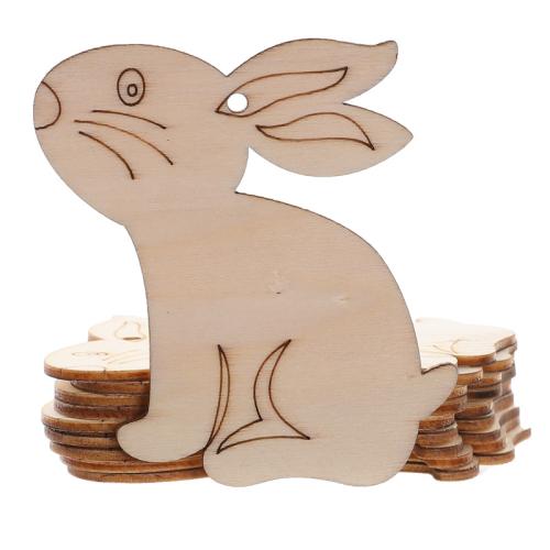 madera Ornamentos colgantes, Bricolaje & diferentes estilos para la opción, 10PCs/Set, Vendido por Set