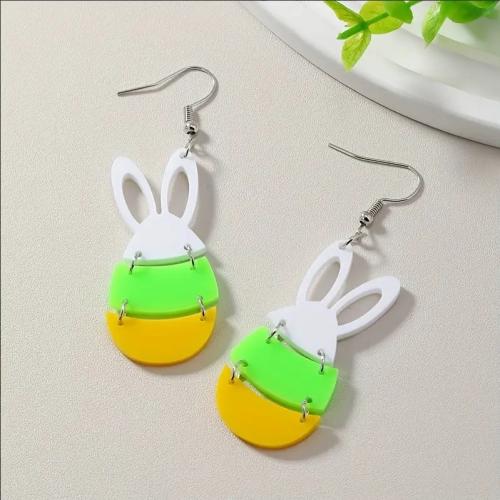 Acrylic Drop Earring, fashion jewelry & different styles for choice & for woman, Sold By Pair