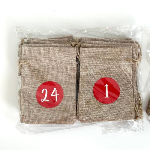 Постельное белье Сумка для шнурков, Прямоугольная форма, Рождественский дизайн, Много цветов для выбора, 100x150mm, 24ПК/указан, продается указан