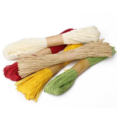 Paper Cord, half handmade, DIY, more colors for choice, 30m/Lot, Sold By Lot