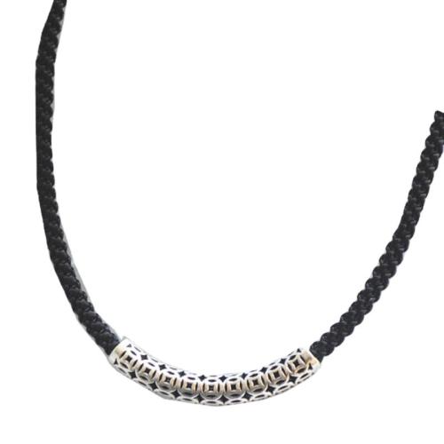 Tibetan Style Necklace, with Polyester Cord, with 5cm extender chain, Ancient Chinese Coin, plated, vintage & for woman, Length:Approx 40 cm, Sold By PC