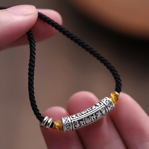 alliage de zinc collier, avec cordon de polyester, Placage, Vintage & unisexe, pendant size 30mm, Longueur:Environ 55 cm, Vendu par PC