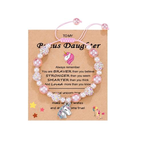 Plastic Pearl Bracelet, with Polyester Cord & Tibetan Style, handmade, different styles for choice & for woman & with rhinestone, Length:Approx 5-9 Inch, Sold By PC