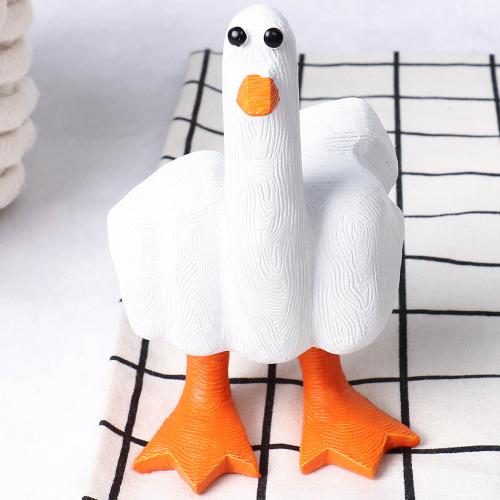 Resin Decoration, Duck, Mini, more colors for choice, 75x80x145mm, Sold By PC