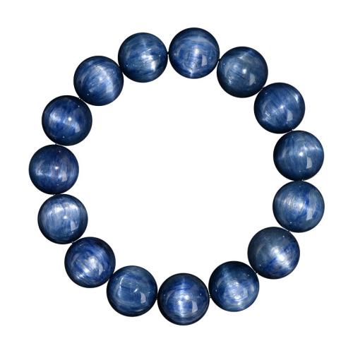 Kyanite Bracelet, Round, Unisex & different size for choice, more colors for choice, Sold By Strand