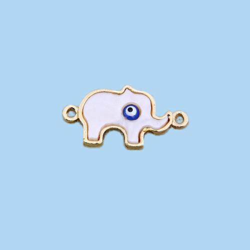 Tibetan Style Animal Pendants, Elephant, gold color plated, DIY & epoxy gel, 25x13x5mm, 100PCs/Bag, Sold By Bag