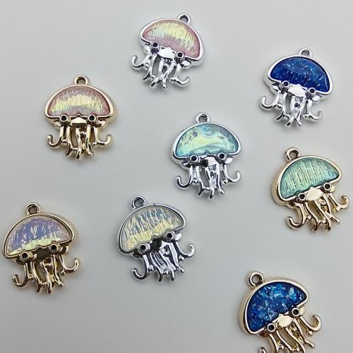 Resina colgantes de la aleación de Zinc, con resina, chapado, Bricolaje, más colores para la opción, 18.60x14.60x3.80mm, 100PCs/Bolsa, Vendido por Bolsa