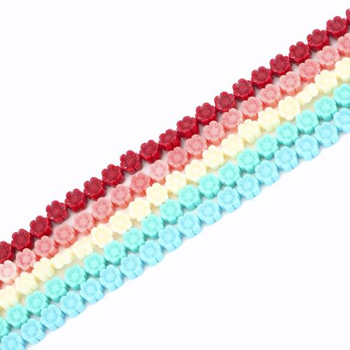 канифольные ювелирные бусины, канифоль, Подсолнечник, DIY, Много цветов для выбора, 8x8x4mm, длина:Приблизительно 37 см, продается PC