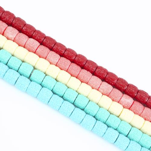 Resin Jewelry Beads, barrel, DIY, more colors for choice, 10x12x12mm, Sold Per Approx 37 cm Strand