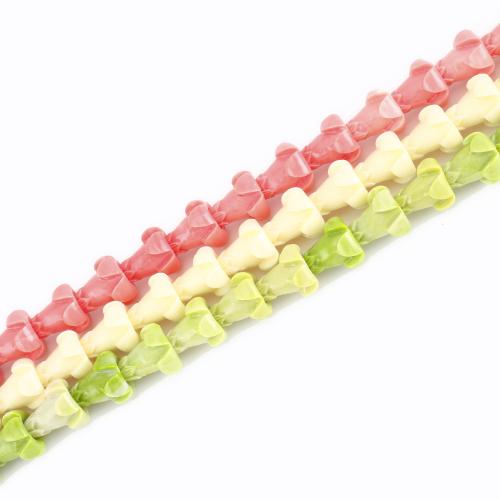 канифольные ювелирные бусины, канифоль, Форма цветка, DIY, Много цветов для выбора, 15x11x11mm, Продан через Приблизительно 39 см Strand