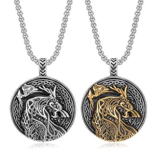 Stainless Steel Animal Pendants, plated, fashion jewelry & for man, more colors for choice, 36x45mm, Sold By PC