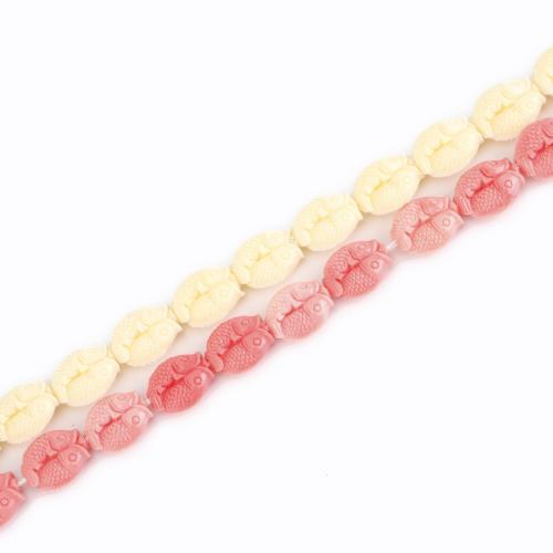 Resin Jewelry Beads, Fish, DIY, more colors for choice, 13x14x6mm, Sold Per Approx 39 cm Strand