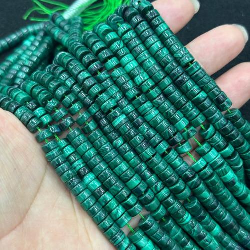 Natural Malachite Beads, DIY, 6x3mm, Sold Per Approx 38 cm Strand
