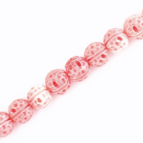 канифольные ювелирные бусины, канифоль, грецкий орех, DIY, розовый, 11x11x11mm, Продан через Приблизительно 38 см Strand