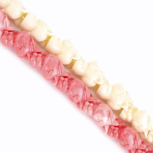 канифольные ювелирные бусины, канифоль, единорог, DIY, Много цветов для выбора, 24x16x16mm, Продан через Приблизительно 42 см Strand