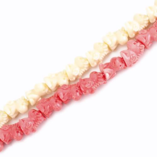 Resin Jewelry Beads, Horse, DIY, more colors for choice, 21x18.50x18.50mm, Sold Per Approx 42 cm Strand