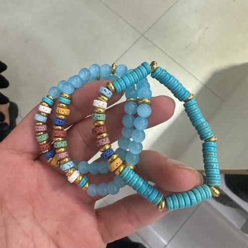 lava Pulsera, unisexo & diferentes estilos para la opción, beads size 3x8mm,8mm, Vendido por UD