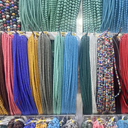 Natural Lava Beads, DIY, more colors for choice, 2x4mm, Sold Per Approx 38 cm Strand