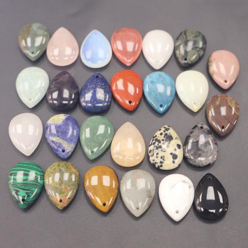 Edelstein Anhänger Schmuck, Tropfen, poliert, DIY & verschiedenen Materialien für die Wahl, 25x18mm, verkauft von PC