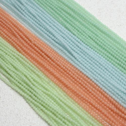 Night-Light+Stone Abalorio, Esférico, Bricolaje & diverso tamaño para la opción & lisa, más colores para la opción, Vendido para aproximado 38 cm Sarta