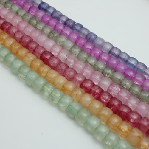 Crystal Beads, barrel, polished, DIY, more colors for choice, 8x10mm, Approx 46PCs/Strand, Sold By Strand