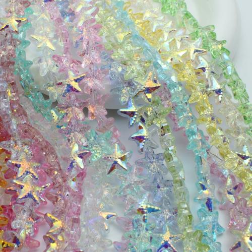 Crystal Beads, Star, DIY, more colors for choice, 15x15mm, Approx 60PCs/Strand, Sold By Strand