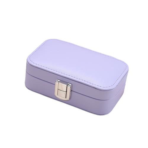 PU Leather Multifunctional Jewelry Box, with Velveteen, portable & dustproof, more colors for choice, 120x75x40mm, Sold By PC