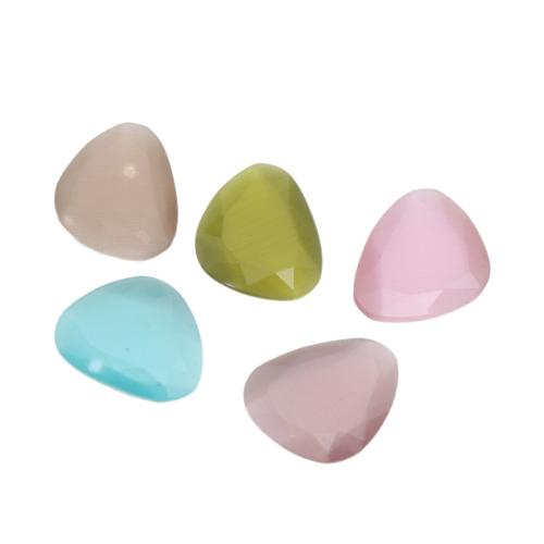 Katzen-Auge-Cabochons, Katzenauge, Dreieck, DIY & facettierte, keine, 16x19mm, verkauft von PC