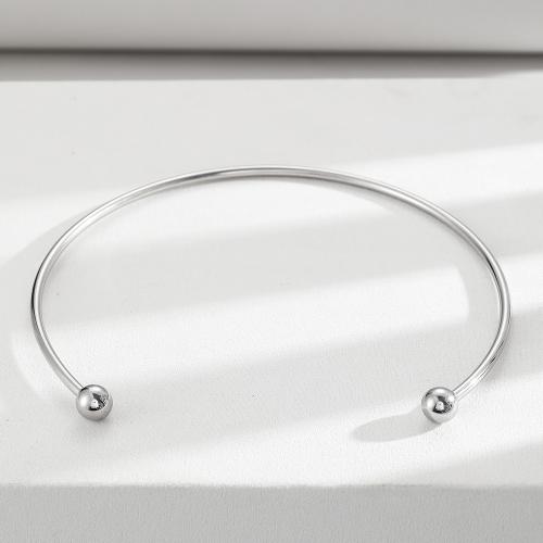 304 Stainless Steel Collar, fashion jewelry & Unisex & open, original color, Sold By PC