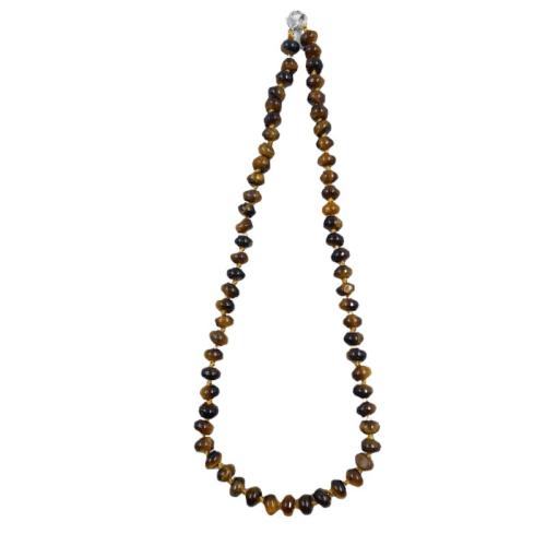Gemstone Necklace, Rondelle, different materials for choice & Unisex, Length:Approx 48 cm, Sold By PC