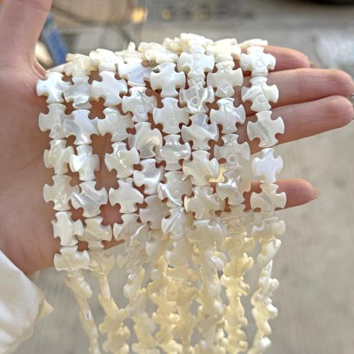 Натуральные пресноводные бусы оболочки, Kресты, DIY, 14mm, Продан через Приблизительно 38 см Strand